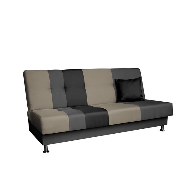 Vuodesohva LISA DM, 3-istuttava, musta/keltainen (6352)