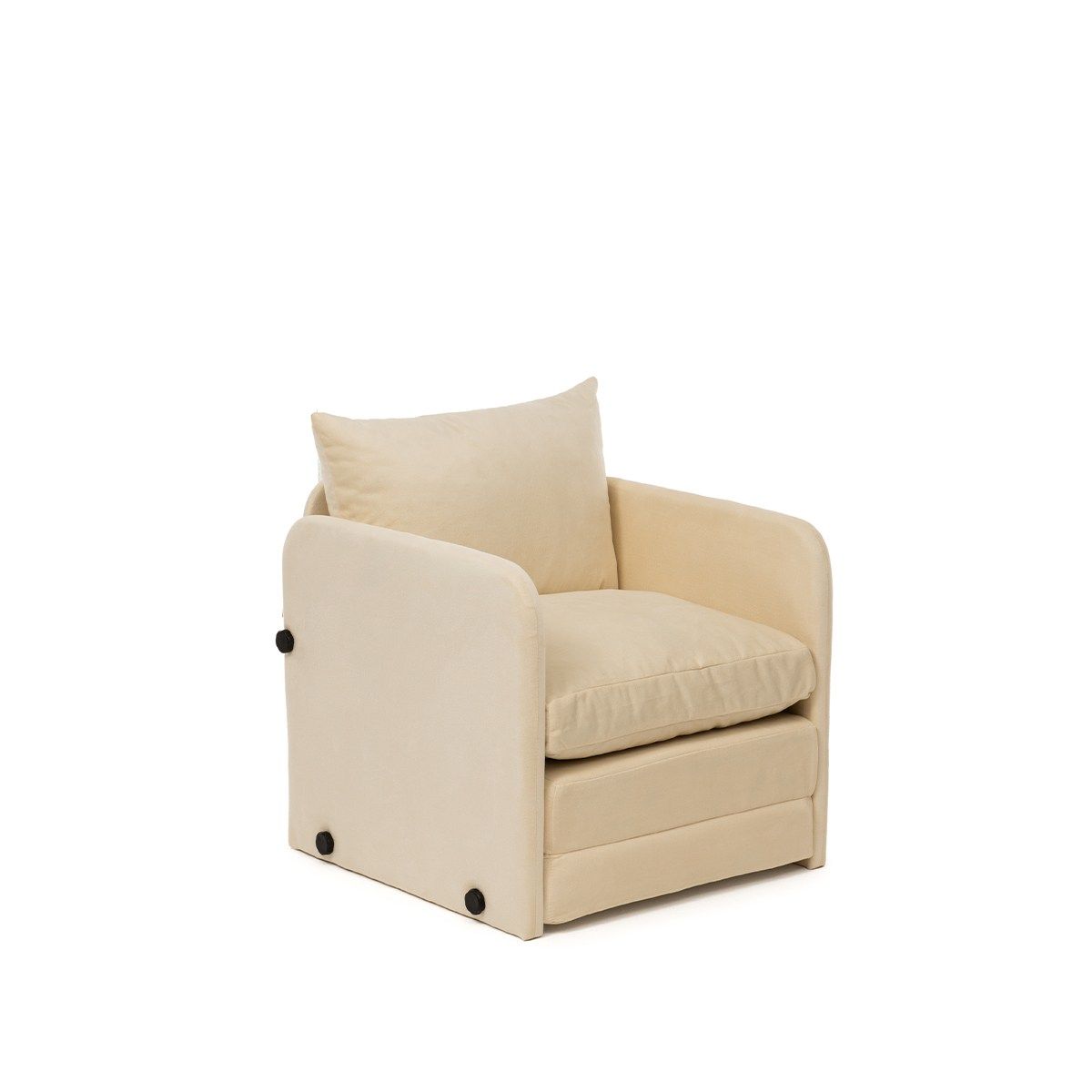 Vuodetuoli Linento Furniture Saga, kermanvalkoinen