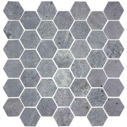 Vuolukivimosaiikki Tulikivi Hexagon hiottu 320x315x10 mm