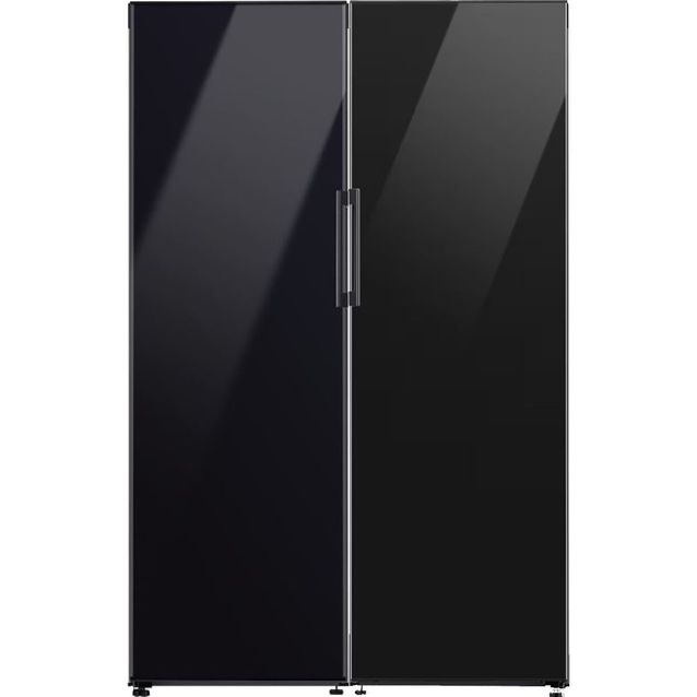 Jääkaappi ja pakastin Samsung Bespoke RR39C76C722EF sekä RZ32B76C622EF, musta