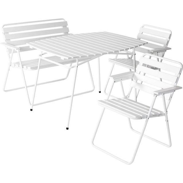 Pöytäryhmä Varax Retro, 403 pöytä + 2 kpl 305 tuoleja + 302 penkki