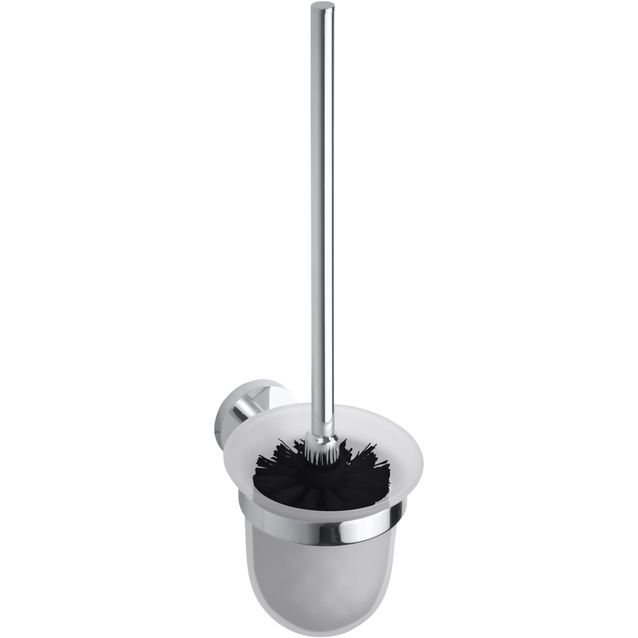 WC-harjateline Bemeta Omega, kromi/lasi, musta harja