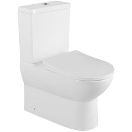 WC-istuin Interia Jalta huuhtelukaulukseton soft-close-kannella kaksoishuuhtelu