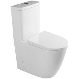 WC-istuin Interia Turku huuhtelukaulukseton soft-close-kannella kaksoishuuhtelu