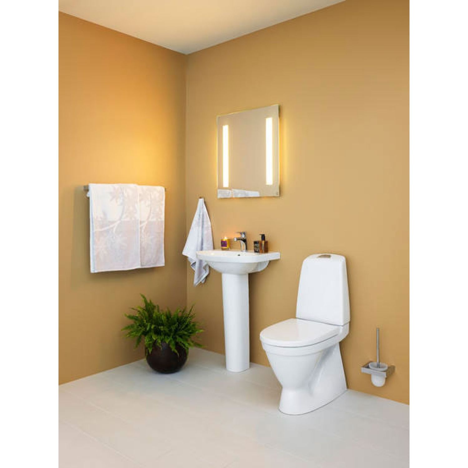 WC-istuin Gustavsberg Nautic 1500 Hygienic Flush kaksoishuuhtelu 4/2,5 l S-lukko avoin huuhtelukaulus soft closing kansi lisäkuva 3