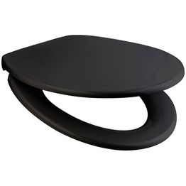 WC-istuimen kansi Pisla Duschy Softlux, SC/QR, musta