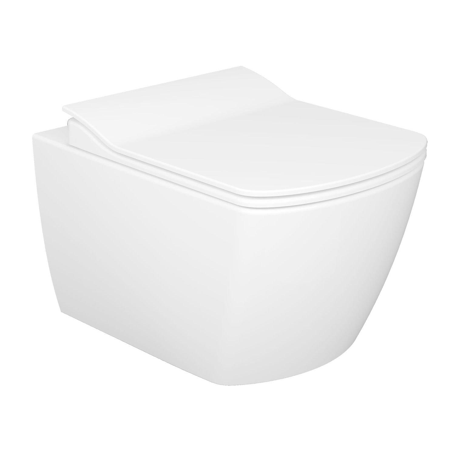 WC-istuin Creavit Elegant Rim-Off seinämalli valkoinen soft-close kansi