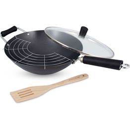 Wokkipannu tarvikkeineen Ken Hom Excellence non-stick 31 cm