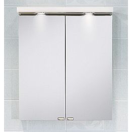 Yhdistelmäpeilikaappi IDO Reflect 560x650x150/260 mm halogeenirampilla valkoinen