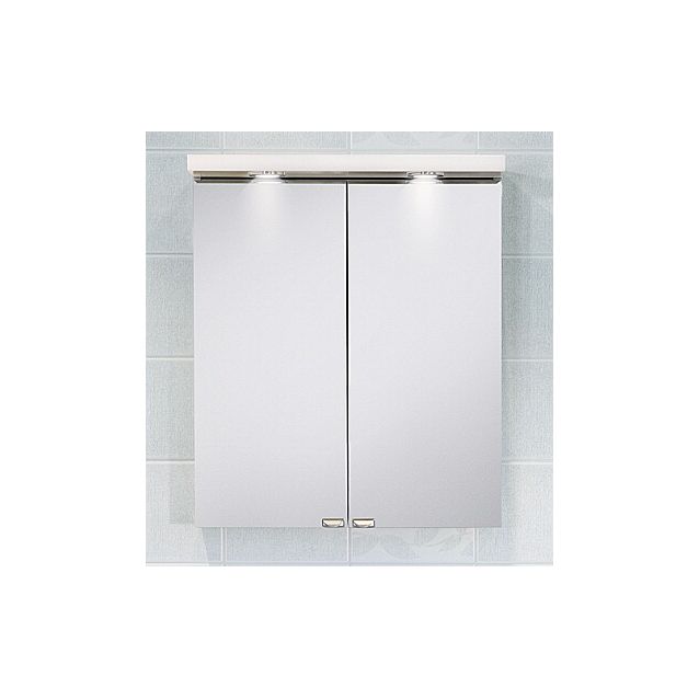 Yhdistelmäpeilikaappi IDO Renova 560x650x150/260 mm halogeenirampilla valkoinen