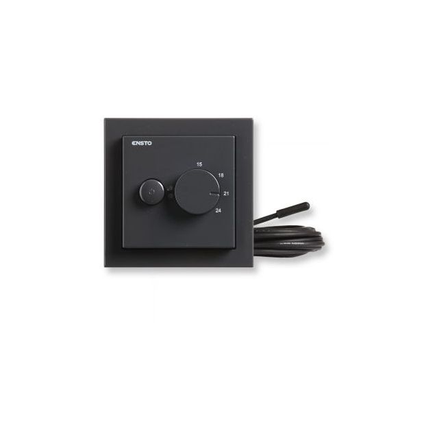 Yhdistelmätermostaatti Ensto ECO16BT-IM-081, 16A, IP30 U, antrasiitti