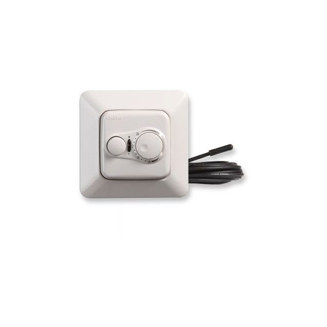 Yhdistelmätermostaatti Ensto ECO16BT-J, 16A, IP30 U, valkoinen