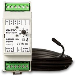 Yhdistelmätermostaatti Ensto ECO16BTD 16A DIN-kiskoasennukseen