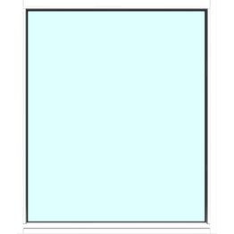 Yksilasinen ikkuna HR-Ikkunat 12x14 maalattu valkoinen karmi kiinteä ikkuna karkaistu turvalasi