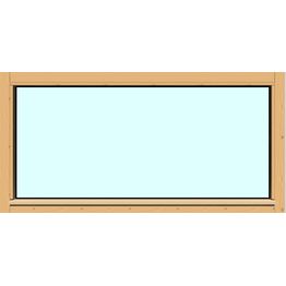 Yksilasinen ikkuna HR-Ikkunat 12x6 suojakäsitelty karmi kiinteä ikkuna karkaistu turvalasi