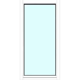 Yksilasinen ikkuna HR-Ikkunat 6x12 maalattu valkoinen karmi kiinteä ikkuna karkaistu turvalasi