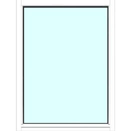 Yksilasinen ikkuna HR-Ikkunat 9x12 maalattu valkoinen karmi kiinteä ikkuna karkaistu turvalasi