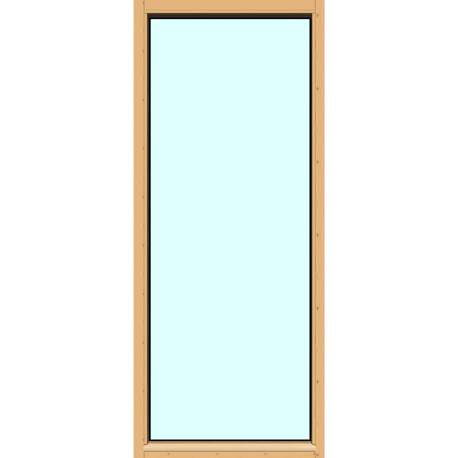 Yksilasinen ikkuna HR-Ikkunat 9x21 suojakäsitelty karmi kiinteä ikkuna karkaistu turvalasi