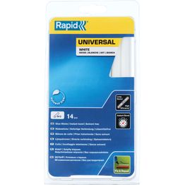 Yleisliima Rapid 12mm 19cm 14kpl valkoinen