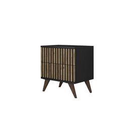 Yöpöytä Linento Furniture FRN-9011, musta/atlassetri