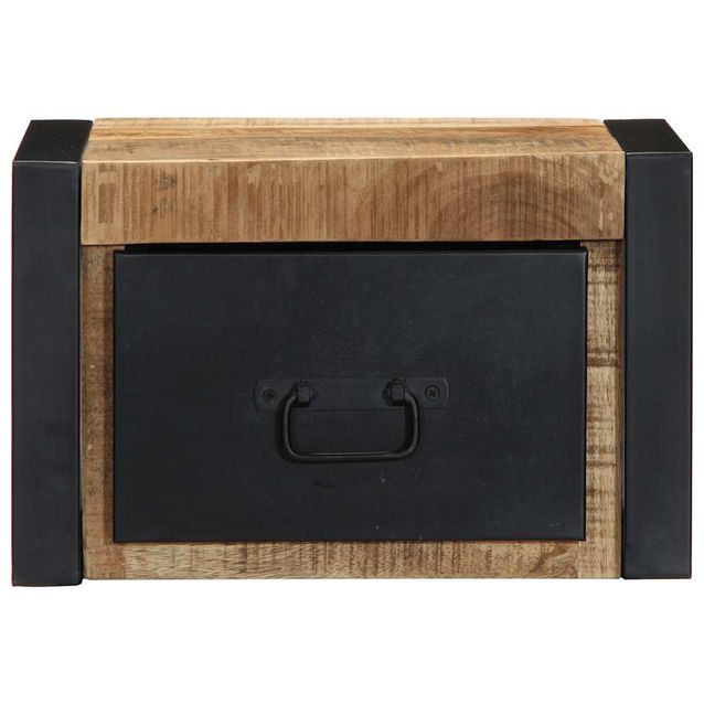 Yöpöytäkaapit 2 kpl 40x35x25 cm Massiivipuuta mango (15947)