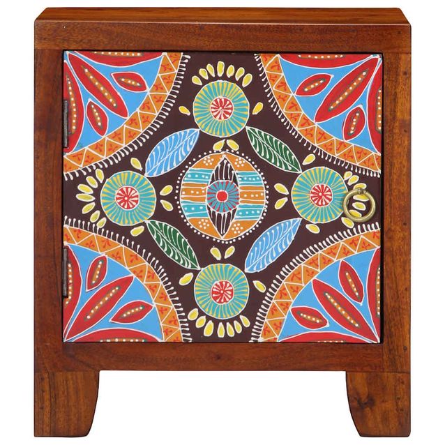 yöpöytäkaappi 2 kpl 40x30x45 cm massiivipuu akaasia (16495)