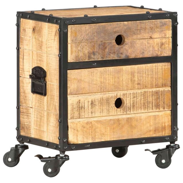 Yöpyötä 3 40x30x50 cm karkea mangopuu