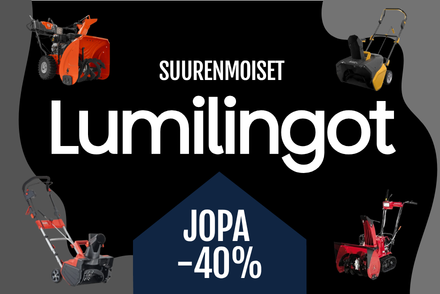 Lumilingot jopa -40%