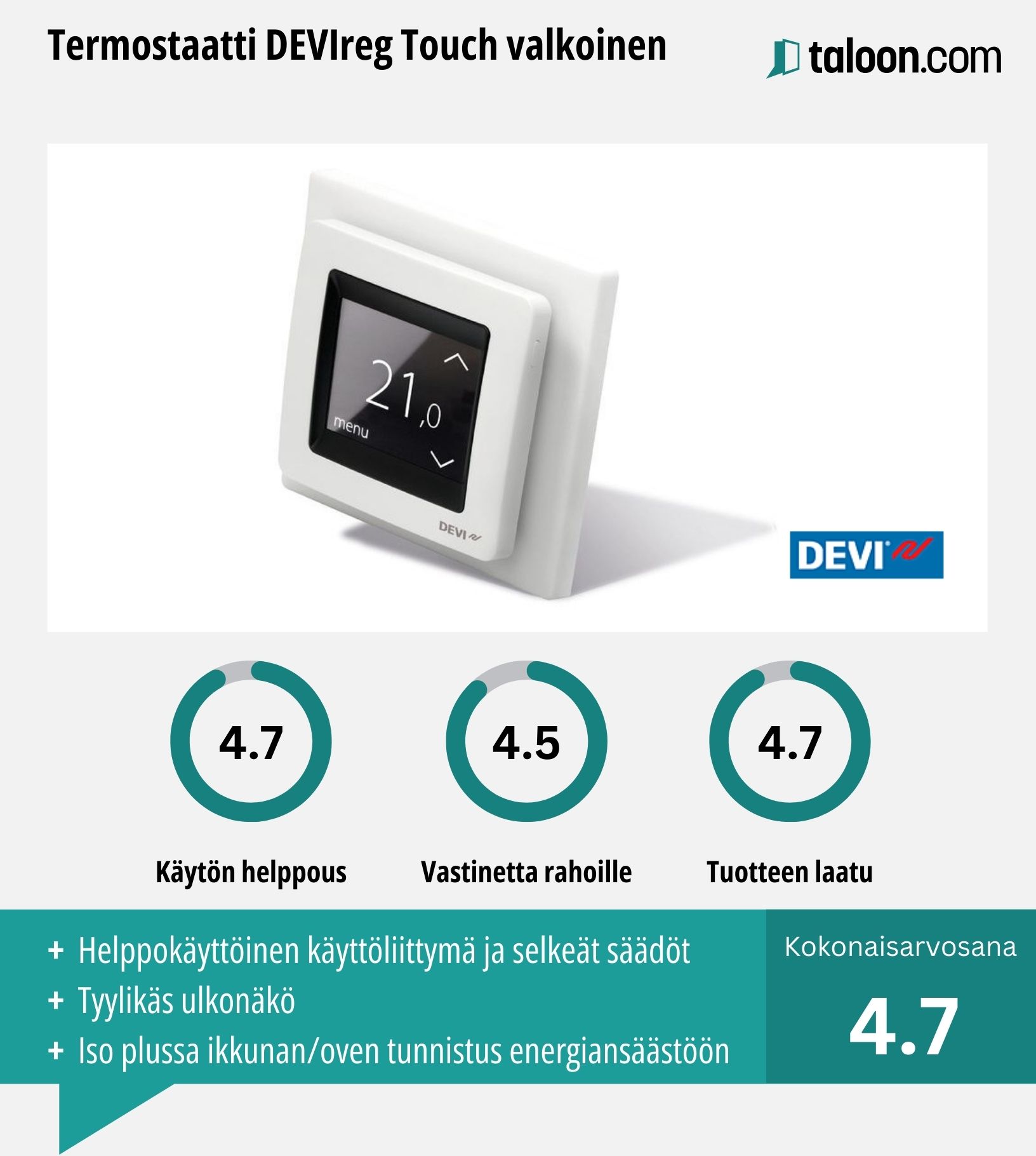 DEVIreg Touch kokemuksia