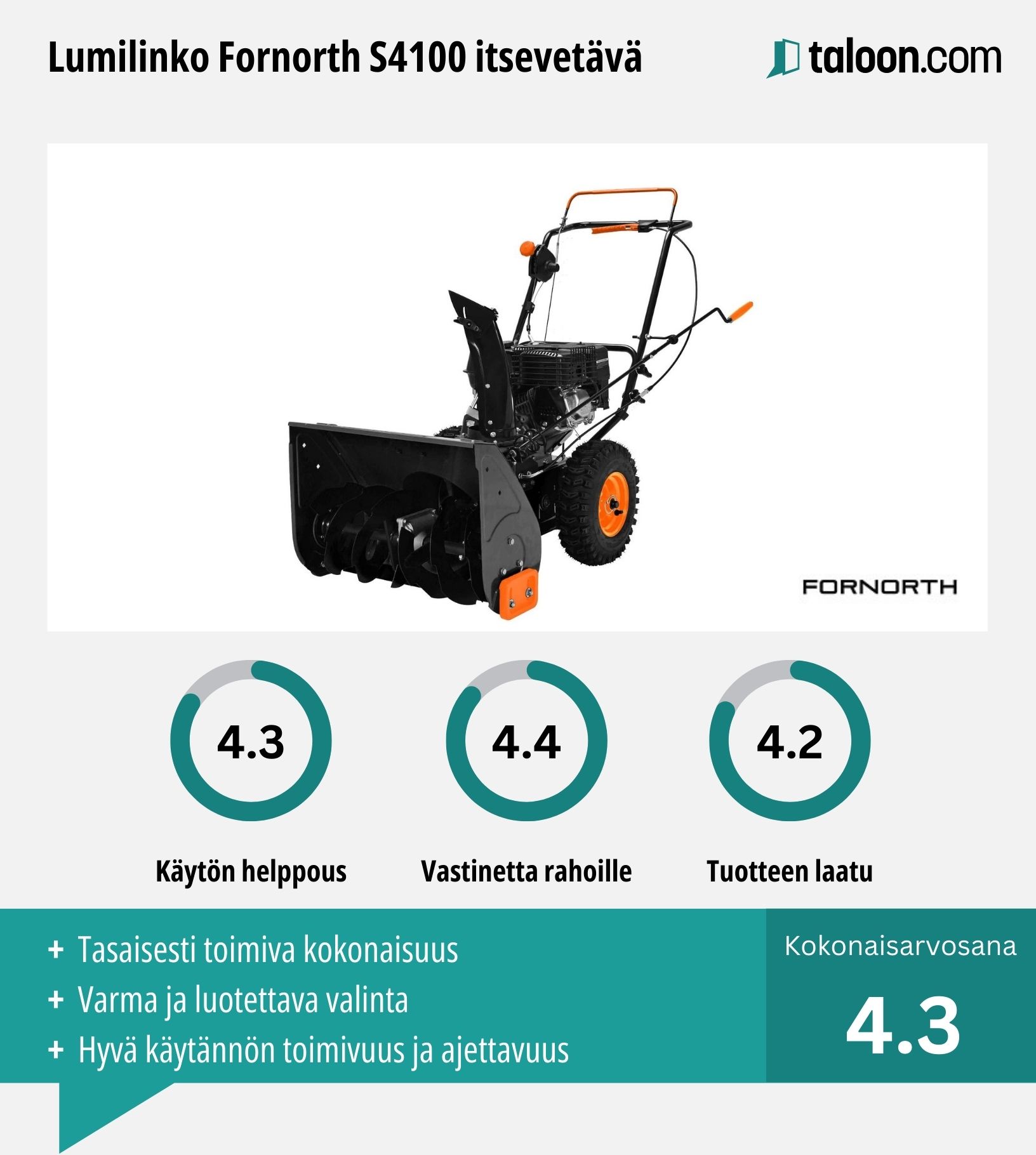 Lumilinko Fornorth S4100 kokemuksia