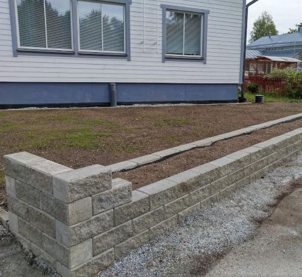 Citymuurikivi Lakka lohko/sileä 360x180x150 mm harmaa