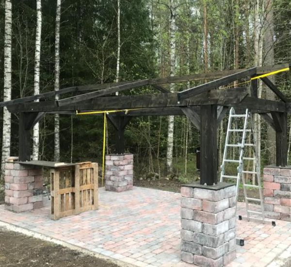 Pihakivi Benders Labyrint Maxi 350x210x140 mm punainen sekoitus