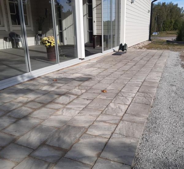 Pihakivisarja Rudus Torino-kivet 60 mm profiloitu harmaa