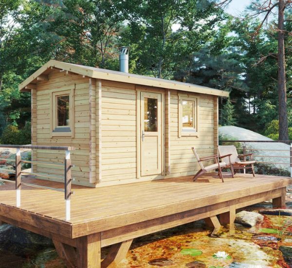 Pihasauna Jalotakka Kuutsalo 8,7 m², puuvalmis