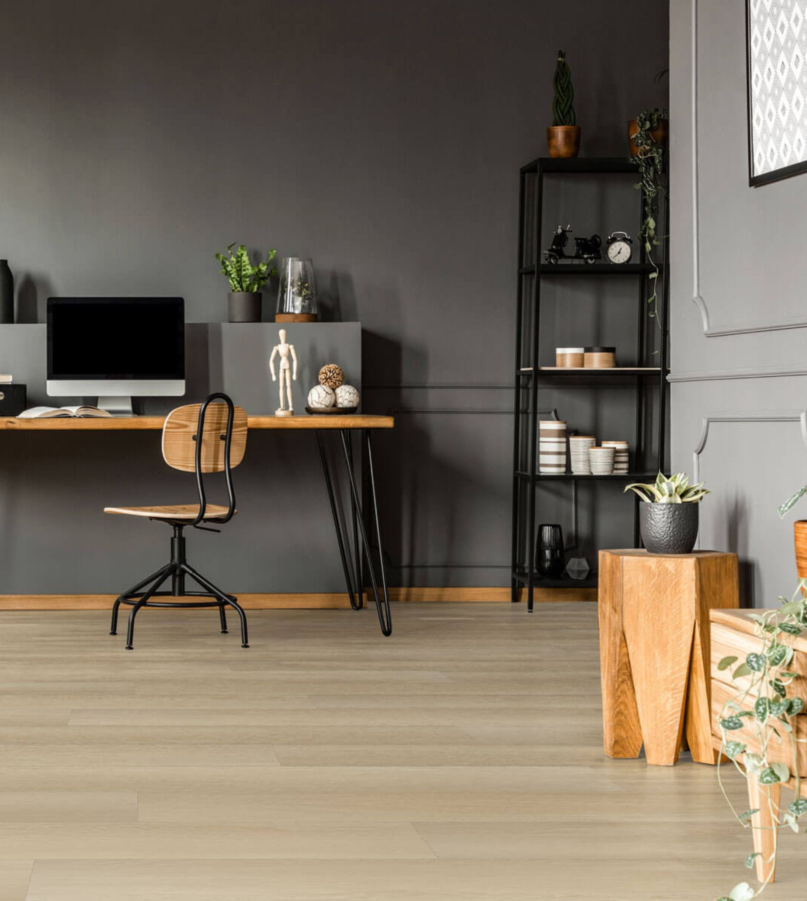 Vinyylilankku Karitma Nordic Design Vinyl 1002 Hétta integroidulla alusmateriaalilla