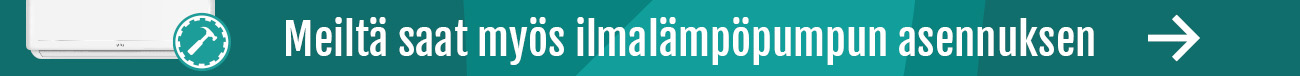 Ilmalämpöpumppu asennettuna