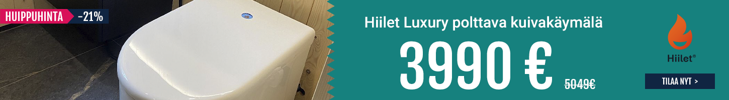 Hiilet Luxury polttava käymälä 3990€