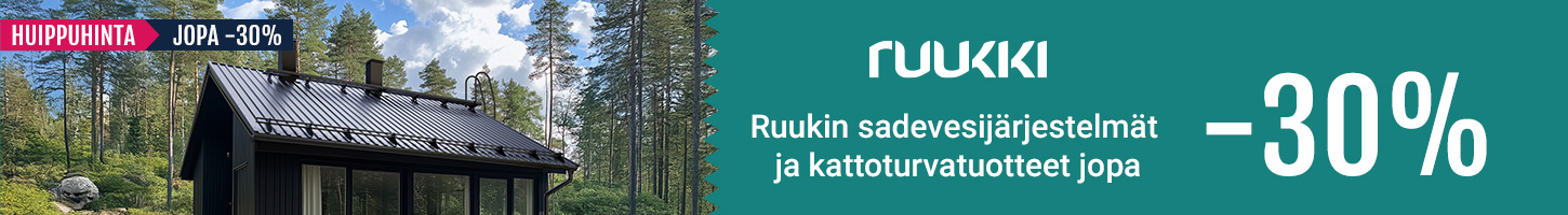 Ruukki kattotuotteet jopa -30%