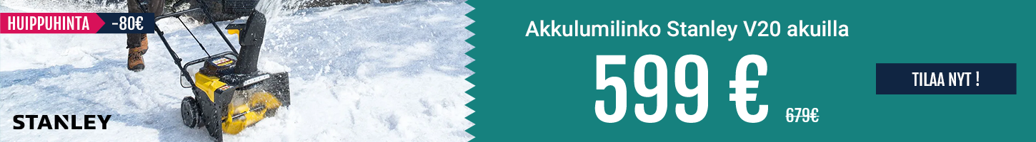 Akkulumilinko Stanley V20 SCSNP460R2-QW 46 cm 2x18V 2x6,0 Ah akuilla 599€