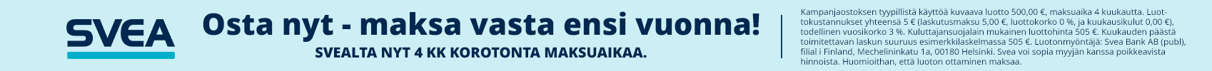 Svean maksuaikakampanja 27.10.-7.12.2026