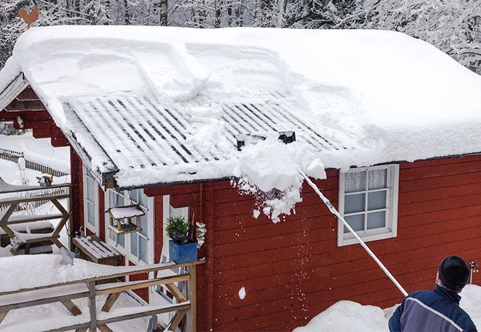 Lumen poisto katolta