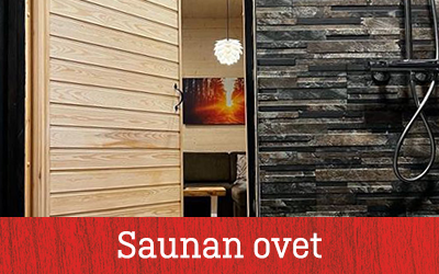 Kaskipuu saunan ovet